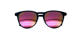 The Classic Kids Sunny- Black with Mirror Pink Lens